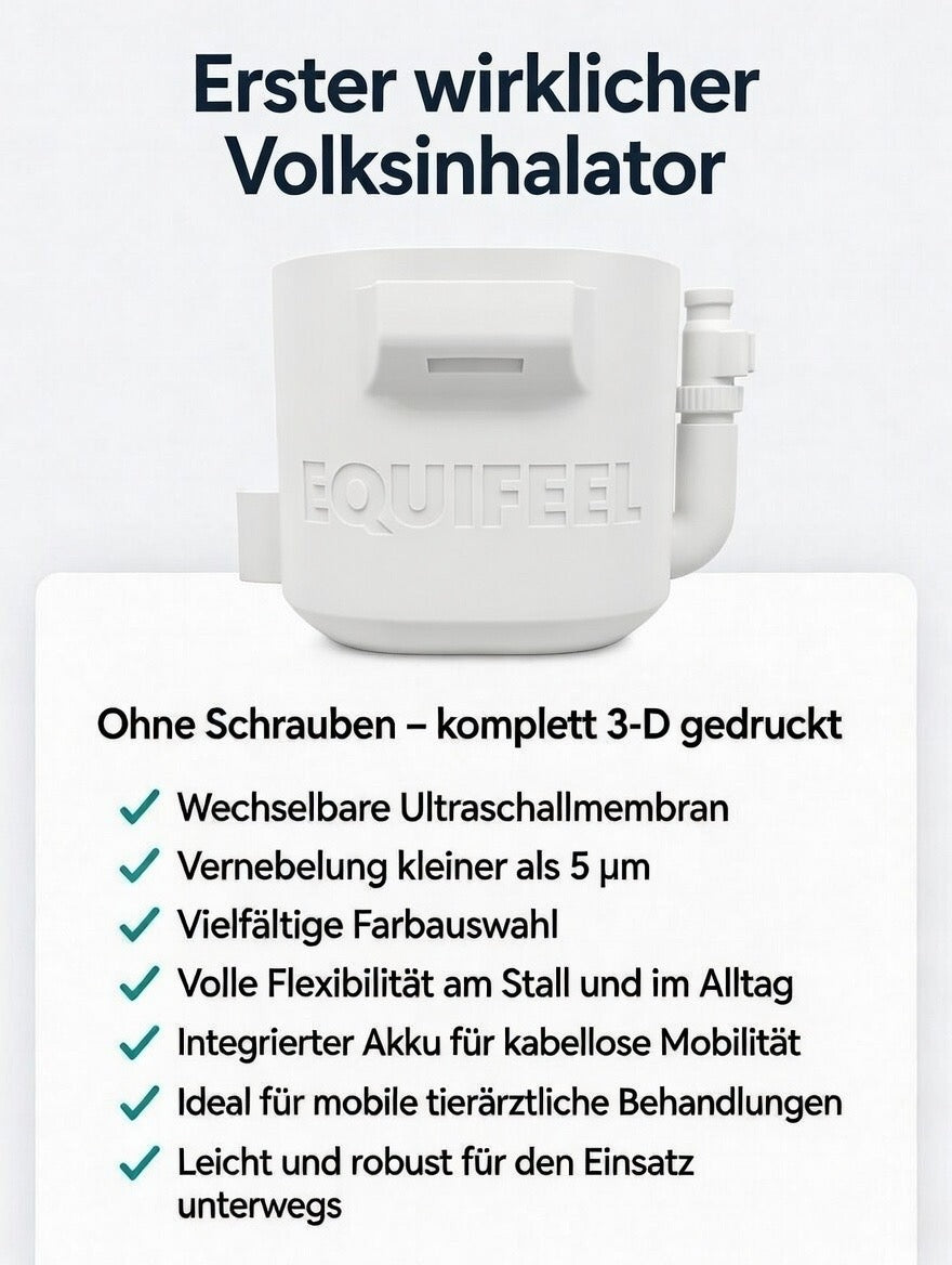 EQUIFEEL INHALATOR KOMPLETT SET Flieder